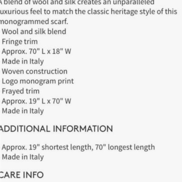 Gucci scarf - Picture 4 of 4